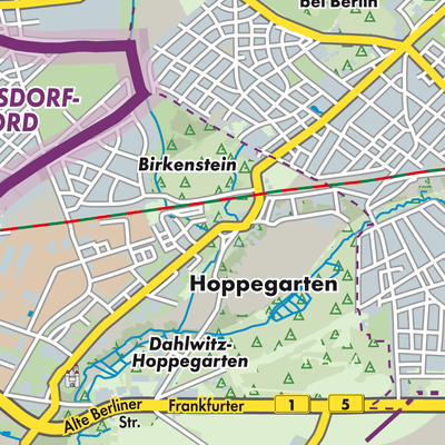 Übersichtsplan Hoppegarten