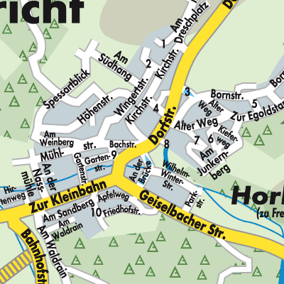 Stadtplan Horbach