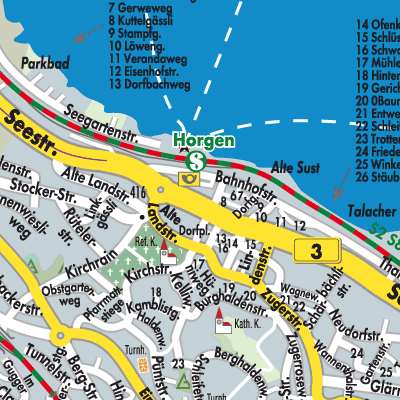 Stadtplan Horgen