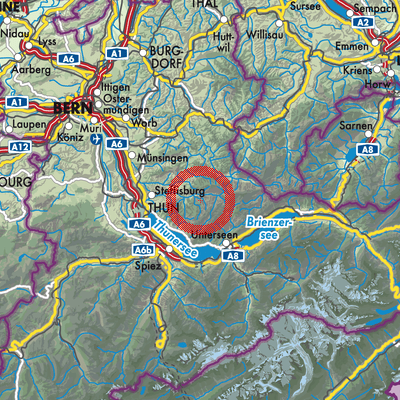 Landkarte Horrenbach-Buchen