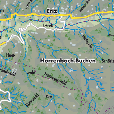 Übersichtsplan Horrenbach-Buchen