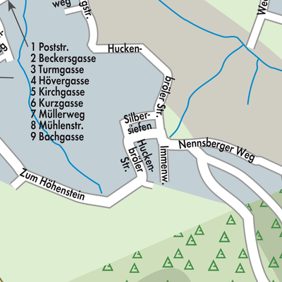 Stadtplan Huckenbröl