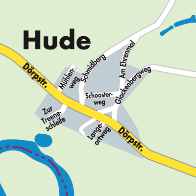 Stadtplan Hude