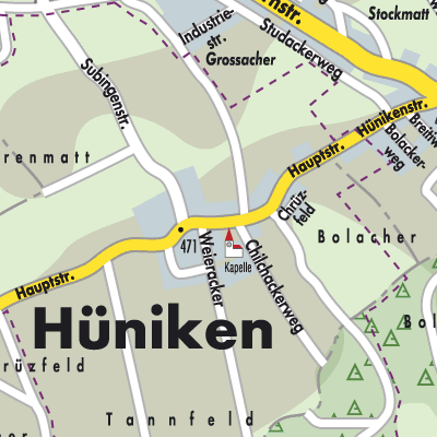 Stadtplan Hüniken