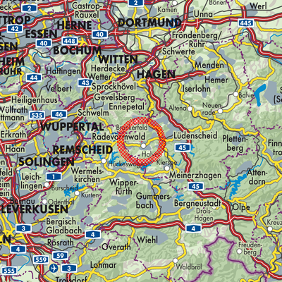 Landkarte Hürxtal