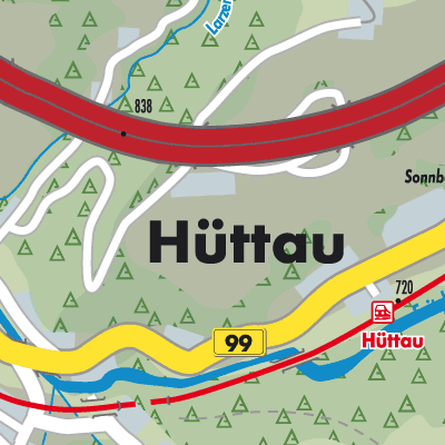 Stadtplan Hüttau