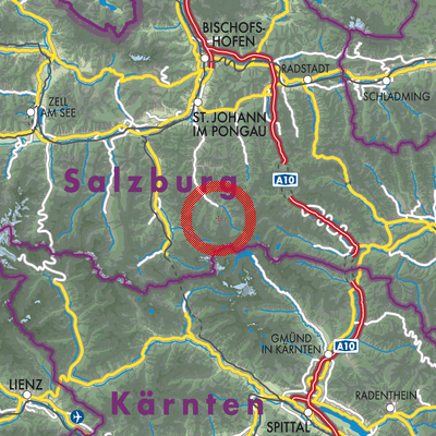 Landkarte Hüttschlag