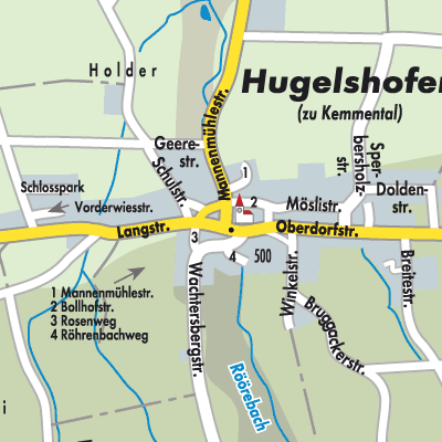 Stadtplan Hugelshofen
