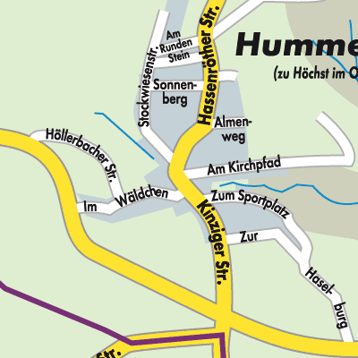 Stadtplan Hummetroth