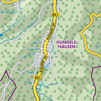 Übersichtsplan Hundelshausen