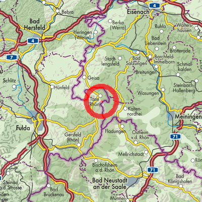 Landkarte Hundsbach