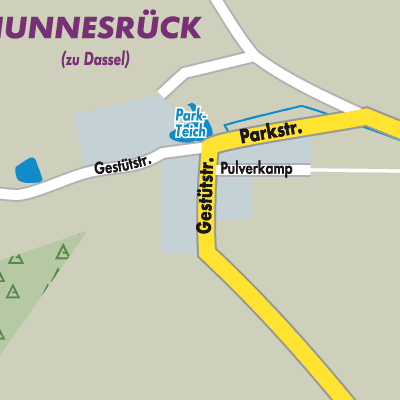 Stadtplan Hunnesrück