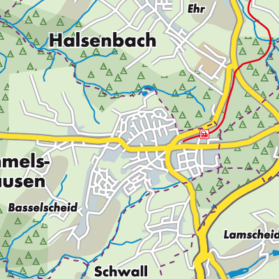 Übersichtsplan Hunsrück-Mittelrhein