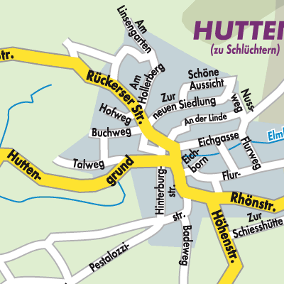Stadtplan Hutten
