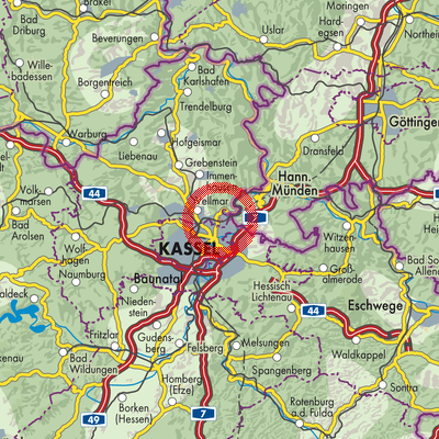 Landkarte Ihringshausen