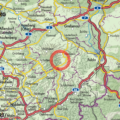 Landkarte Ilbeshausen-Hochwaldhausen