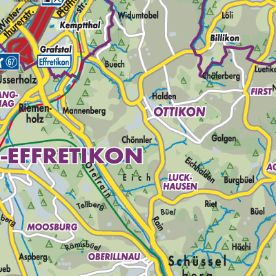 Übersichtsplan Illnau-Effretikon