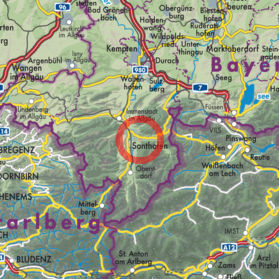 Landkarte Imberg