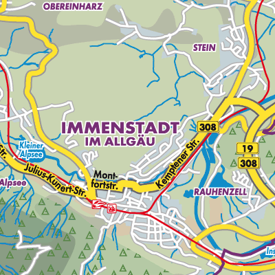 Übersichtsplan Immenstadt im Allgäu