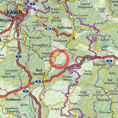 Landkarte Imshausen