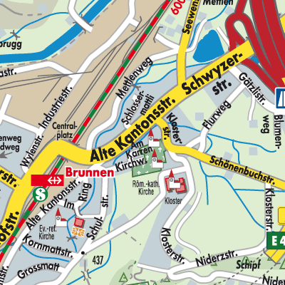 Stadtplan Ingenbohl