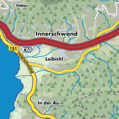 Übersichtsplan Innerschwand am Mondsee