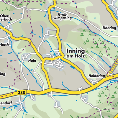 Übersichtsplan Inning am Holz