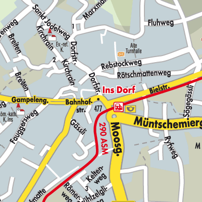 Stadtplan Ins