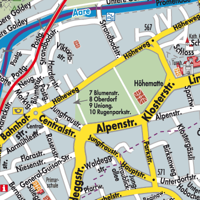 Stadtplan Interlaken