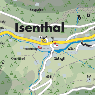 Stadtplan Isenthal