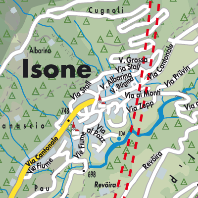 Stadtplan Isone