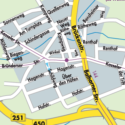 Stadtplan Istha