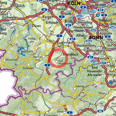 Landkarte Iversheim