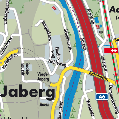 Stadtplan Jaberg