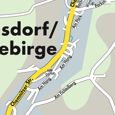 Stadtplan Jahnsdorf/Erzgebirge