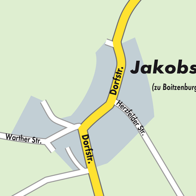Stadtplan Jakobshagen