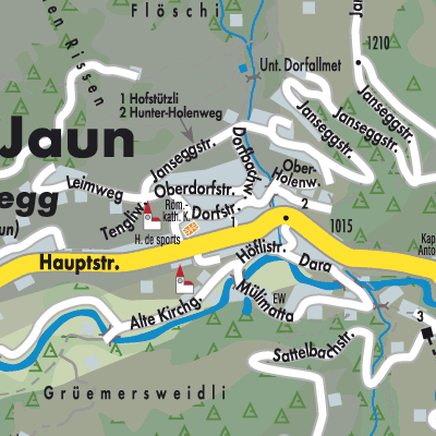 Stadtplan Jaun