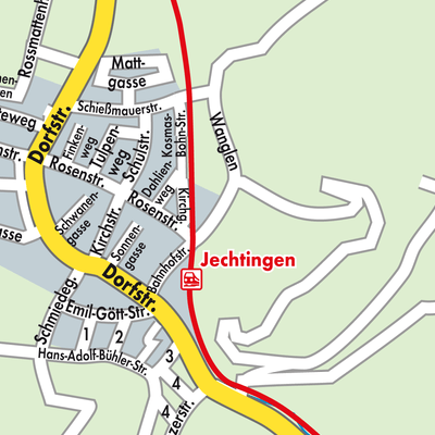 Stadtplan Jechtingen