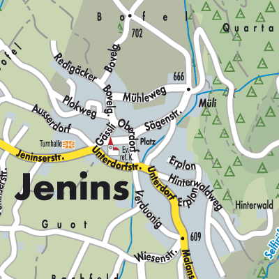 Stadtplan Jenins