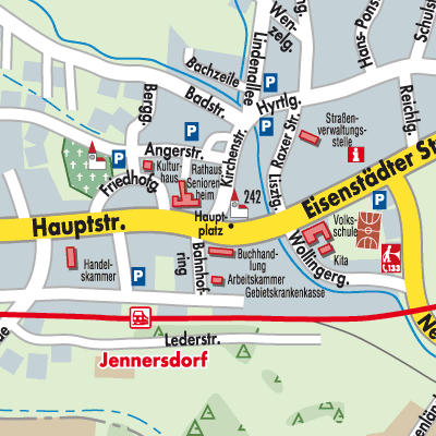 Stadtplan Jennersdorf