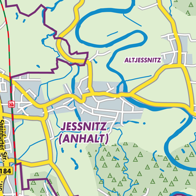 Übersichtsplan Jeßnitz (Anhalt)