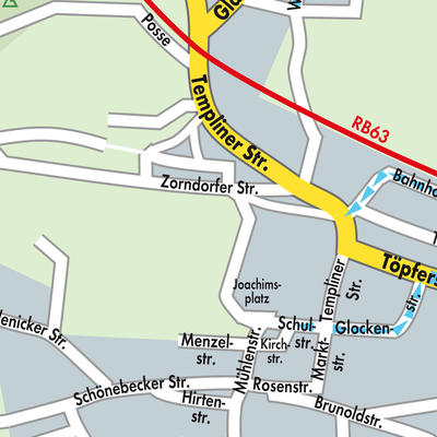 Stadtplan Joachimsthal (Schorfheide)