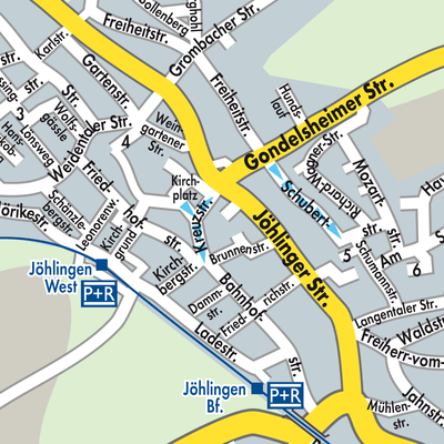 Stadtplan Jöhlingen