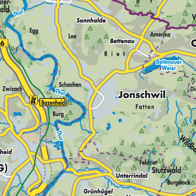 Übersichtsplan Jonschwil