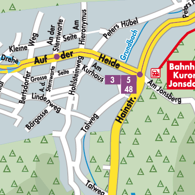 Stadtplan Jonsdorf