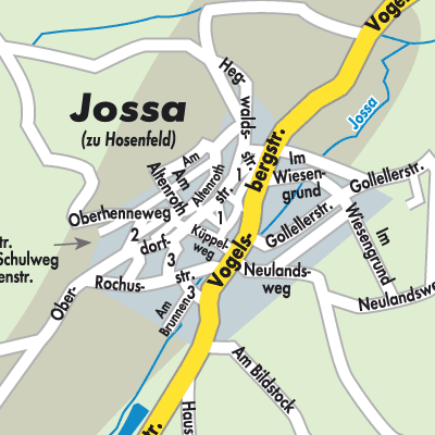 Stadtplan Jossa