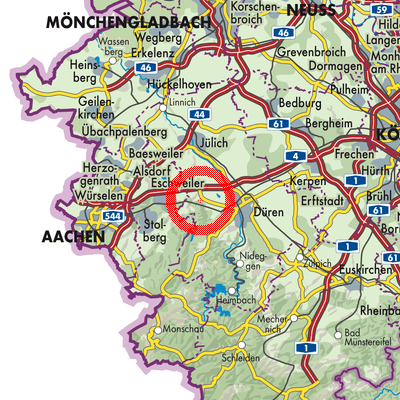 Landkarte Jüngersdorf