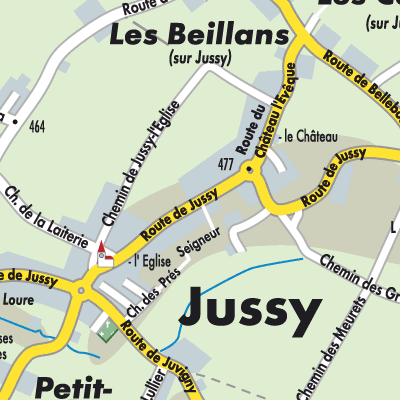 Stadtplan Jussy