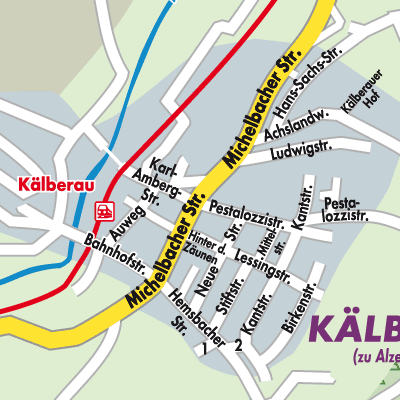 Stadtplan Kälberau