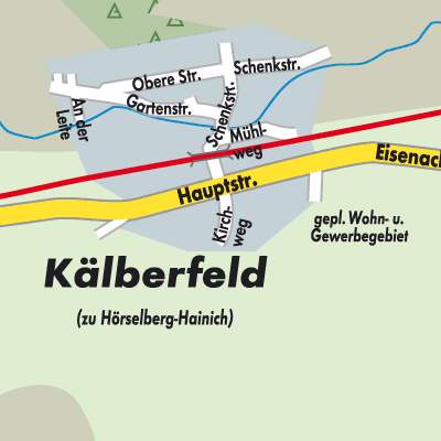 Stadtplan Kälberfeld